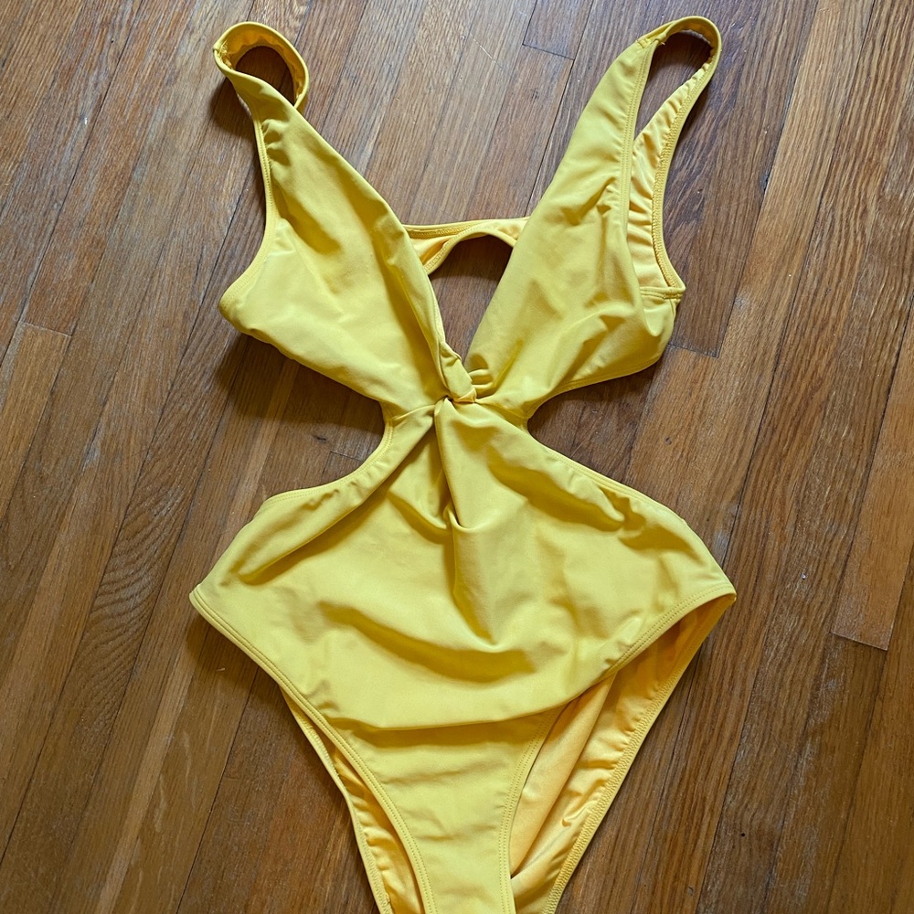 Yellow forever 21 one piece